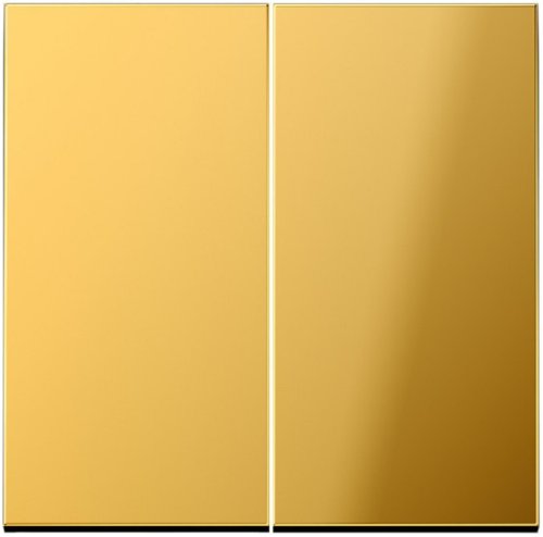 Лицевая панель Jung LS990 metal для 2-кл. выключателя золото картинка